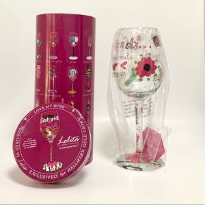 Lolita Designs 'Girlfriends Rule' Wine Glass